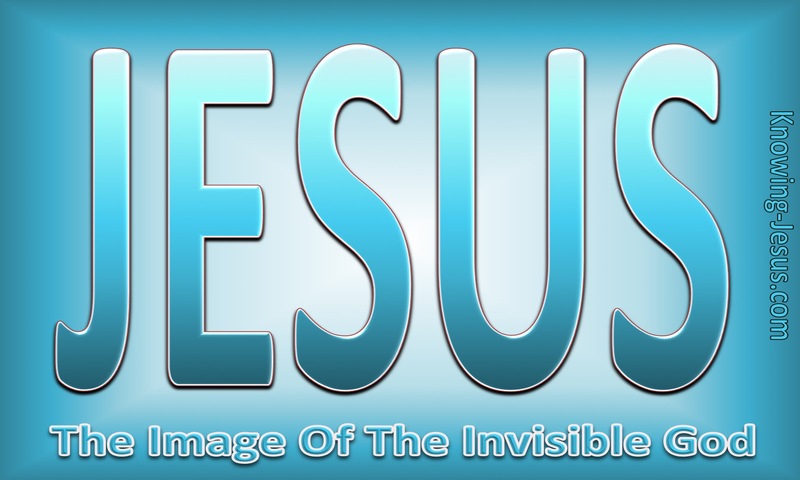 Colossians 1:15 Image of God (devotional)10-14 (aqua)